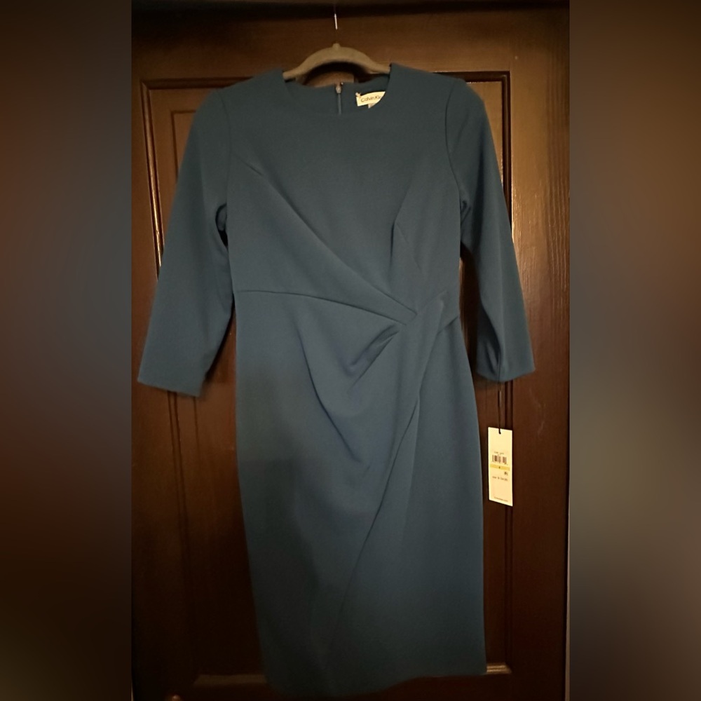 Elegant Calvin Klein Blue Women's Dress Size 4 NWT